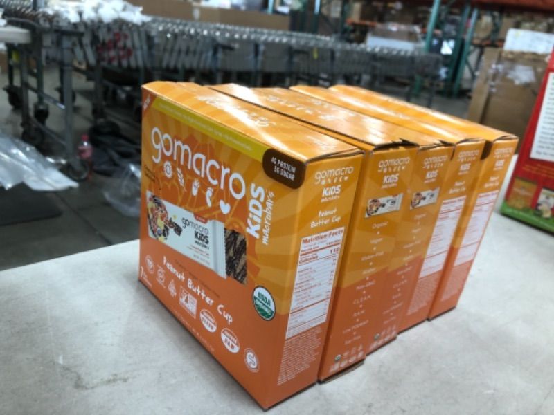 Photo 1 of 5 BOXES: GoMacro Kids MacroBar Organic Vegan Snack Bars - Peanut Butter Cup (0.90 Ounce Bars, 7 Count)
Best by: 02/23/22