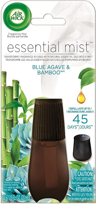 Photo 1 of 6 PACK: Air Wick Essential Mist Refill, Blue Agave and Bamboo, Essential Oils Diffuser, Air Freshener, 0.67 Fl Oz
