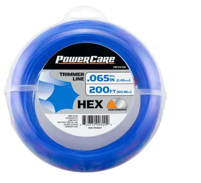 Photo 1 of  PowerCare
Hex 0.065 in. x 200 ft. Universal Trimmer Line 2 pack