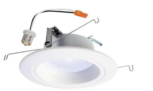 Photo 1 of Halo
RL 5 in. and 6 in. 2700K-5000K White Integrated LED Recessed Ceiling Light Trim at Selectable CCT, (665 Lumens)