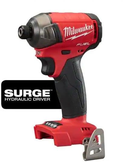 Photo 1 of Milwaukee
M18 FUEL SURGE 18-Volt Lithium-Ion Brushless Cordless 1/4 in. Hex Impact Driver (Tool-Only)