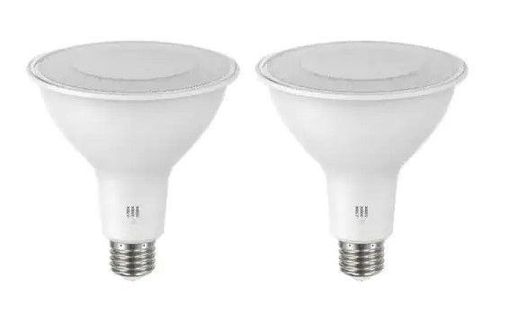 Photo 1 of EcoSmart
150-Watt Equivalent PAR38 Dimmable ENERGY STAR CEC LED Light Bulb Selectable CCT (2700K-3000K-5000K) (2-Pack) 