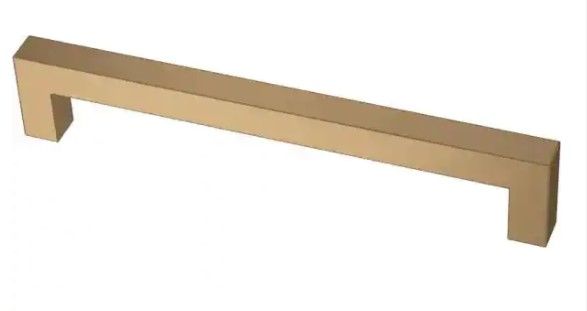 Photo 1 of 12 PACKS OF Liberty Modern Square Bar Pull 6-5/16 in. (160 mm) Champagne Bronze Drawer Pull