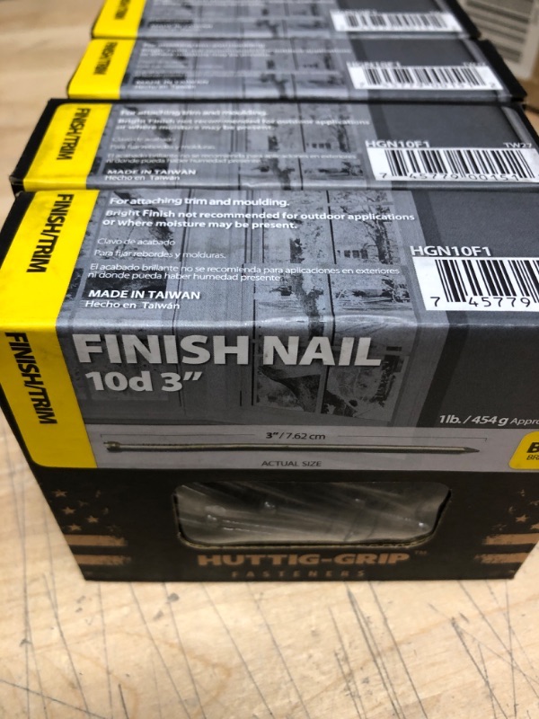 Photo 2 of 10d Bright Finish Nail 1 lb.

SET OF 4