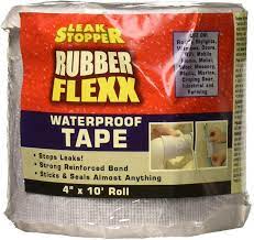 Photo 1 of 
Leak Stopper Rubber Flexx Waterproof Tape |4 in x 10 ft| Repair Material to Seal and Fix Leaks, Roofs, Gutters, Windows & More! | Incredible Adhesion w/ Durability and Toughness | 1 Pack White