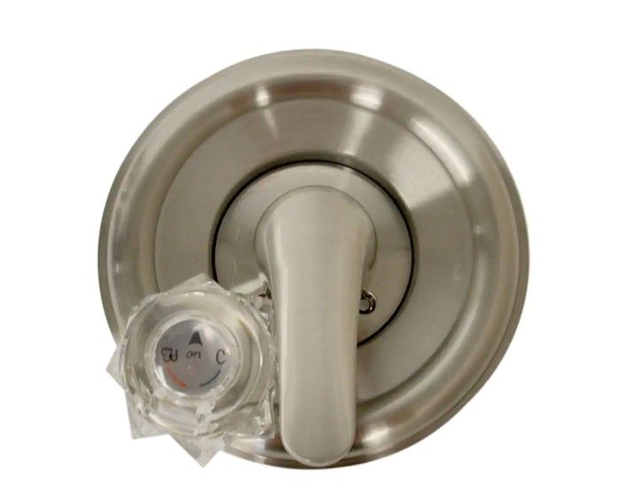 Photo 1 of **INCOMPLETE**
1-Handle Valve Trim Kit in Brushed Nickel for Delta Tub/Shower Faucets (Valve Not Included)
