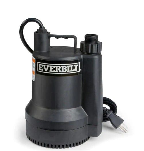 Photo 1 of 1/6 HP Plastic Submersible Utility Pump
