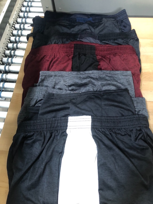 Photo 2 of 5 Pack:Men's Dry-Fit Sweat Resistant Active Athletic Performance Shorts
***SIZE L****
