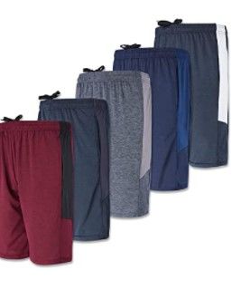 Photo 1 of 5 Pack:Men's Dry-Fit Sweat Resistant Active Athletic Performance Shorts
***SIZE L****
