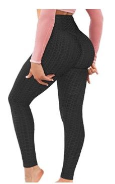 Photo 1 of AIMILIA Butt Lifting Anti Cellulite Leggings for Women High Waisted Yoga Pants Workout Tummy Control Sport Tights
