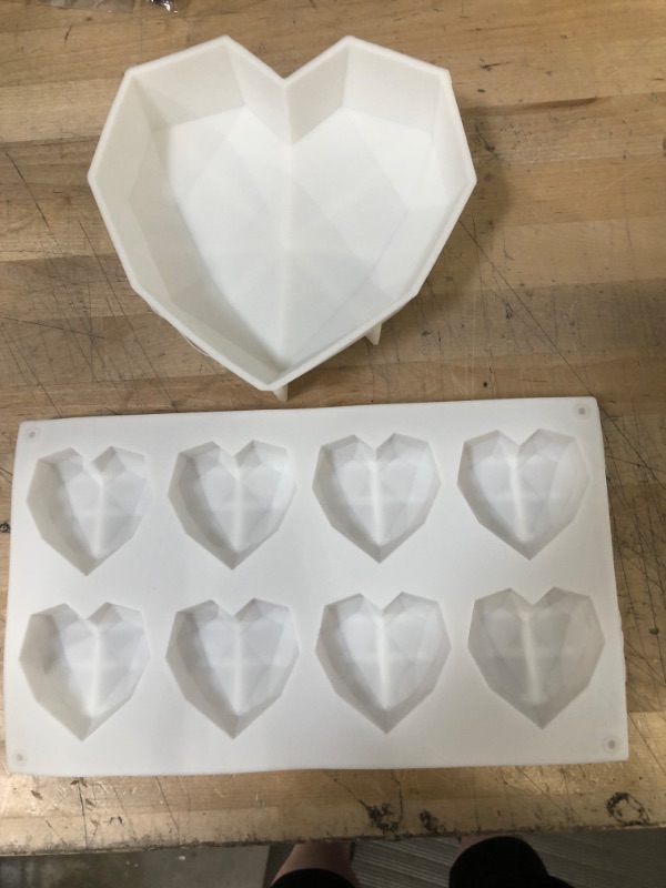 Photo 1 of 2 PIECE SET HEART MOLDINGS FOR ICE, SOAP, BROWNIES....
1 LARGE 1 SMALL