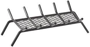 Photo 1 of 1/2 in. 24 in. 5-Bar Steel Fireplace Grate with Ember Retainer
