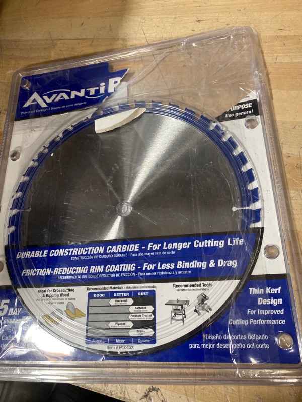 Photo 2 of 10 in. x 40-Tooth General Purpose Circular Saw Blade
