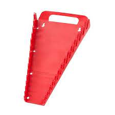 Photo 1 of 2 PACK TEKTON
7.5 in. 15-Tool Store-and-Go Wrench Rack Keeper in Red