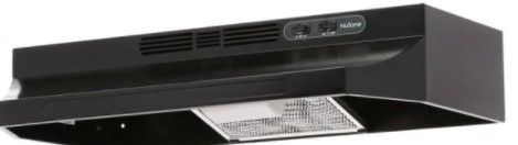 Photo 1 of DENTED ON BOTH SIDES, BROKE ON RIGHT SIDE, Broan-NuTone RL6200 Series 30 in. Ductless Under Cabinet Range Hood with Light in Black 