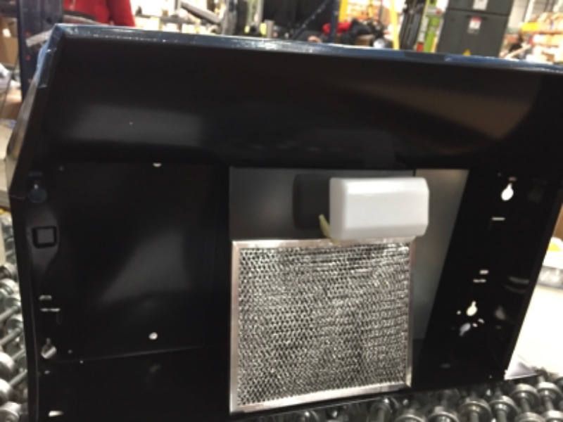 Photo 1 of DENTED ON BOTH SIDES, BROKE ON RIGHT SIDE, Broan-NuTone RL6200 Series 30 in. Ductless Under Cabinet Range Hood with Light in Black 