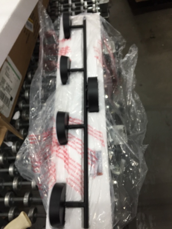 Photo 1 of 2.6 ft. 4-Light Black Integrated LED Fixed Track Lighting Kit
