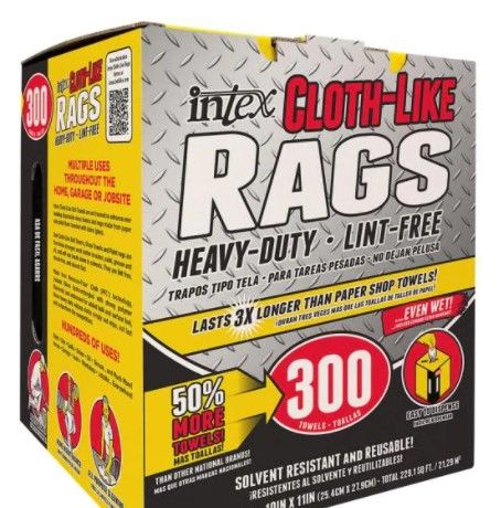 Photo 1 of 10 in. x 11 in. Cloth-Like Rags (300-Pack)
