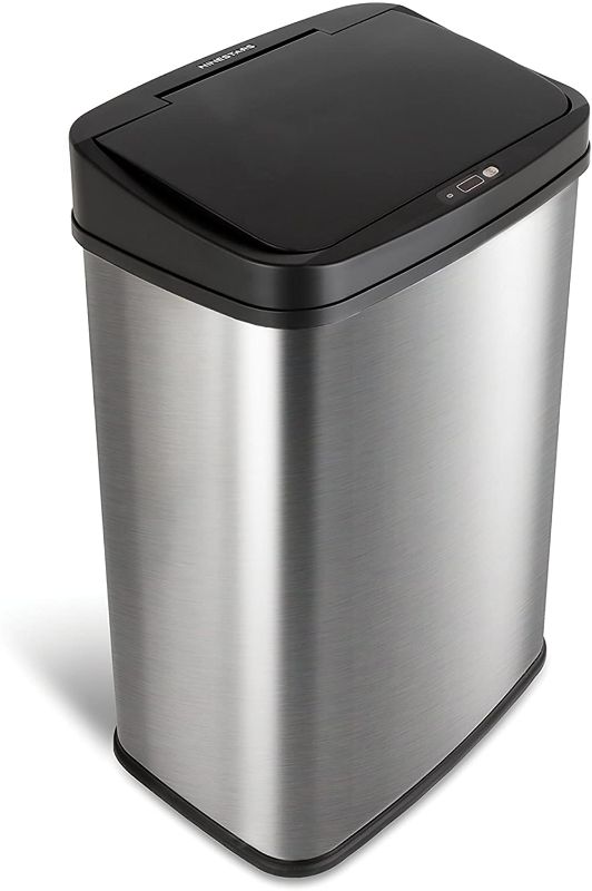 Photo 1 of 13 Gal. Stainless Steel Touchless Trash Can
