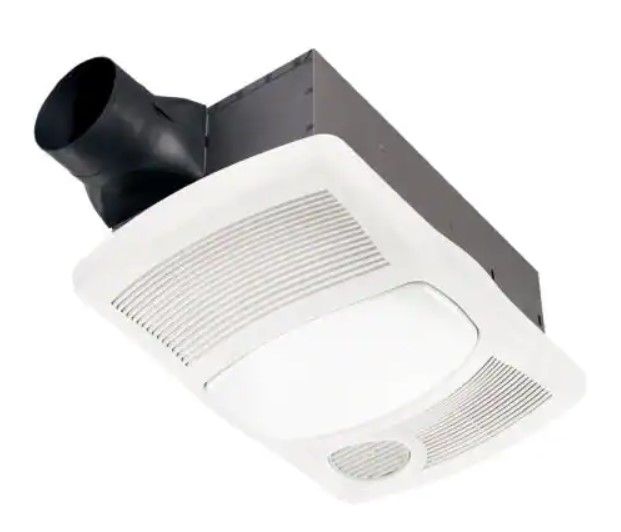 Photo 1 of 110 CFM Ceiling Bathroom Exhaust Fan with Light and 1500-Watt Heater
