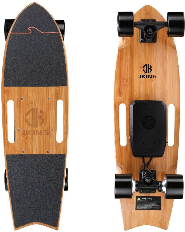 Photo 1 of Jking Electric Skateboard Electric Longboard with Remote Control Electric Skateboard,700W Hub-Motor ,16.7 MPH Top Speed,8.2 Miles Range,3 Speeds Adjustment