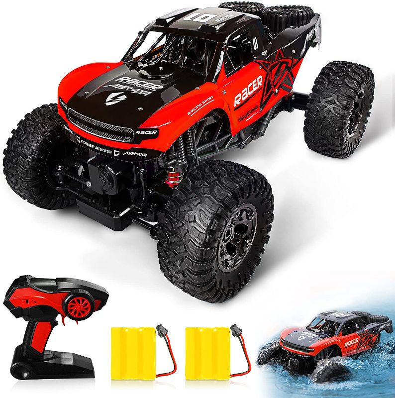 Photo 1 of Amphibious RC Car Toy Remote Control Car Boat, Super Load-Bearing 4WD Off Road Racing Car, 1:12 Scale RC Truck - All Terrain Waterproof Toys Trucks for Kids and Adult
