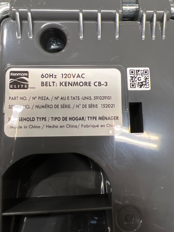 Photo 7 of Kenmore BC7005 Friendly Crossover Bagged HEPA Canister Vacuum Cleaner 2-Motor Power Suction with Pet PowerMate, Extended Telescoping Wand, Retractable Cord, and 4 Cleaning Tools, Rose Gold
