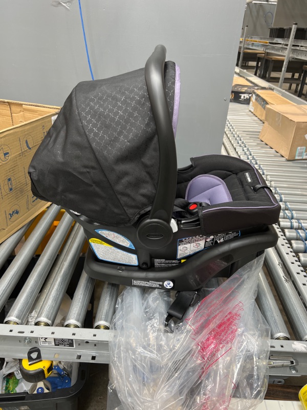 Photo 3 of (PURPLE TRIM) Graco SnugRide 35 Lite LX Infant Car Seat