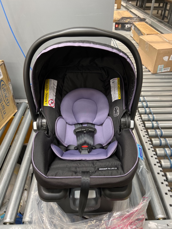 Photo 2 of (PURPLE TRIM) Graco SnugRide 35 Lite LX Infant Car Seat