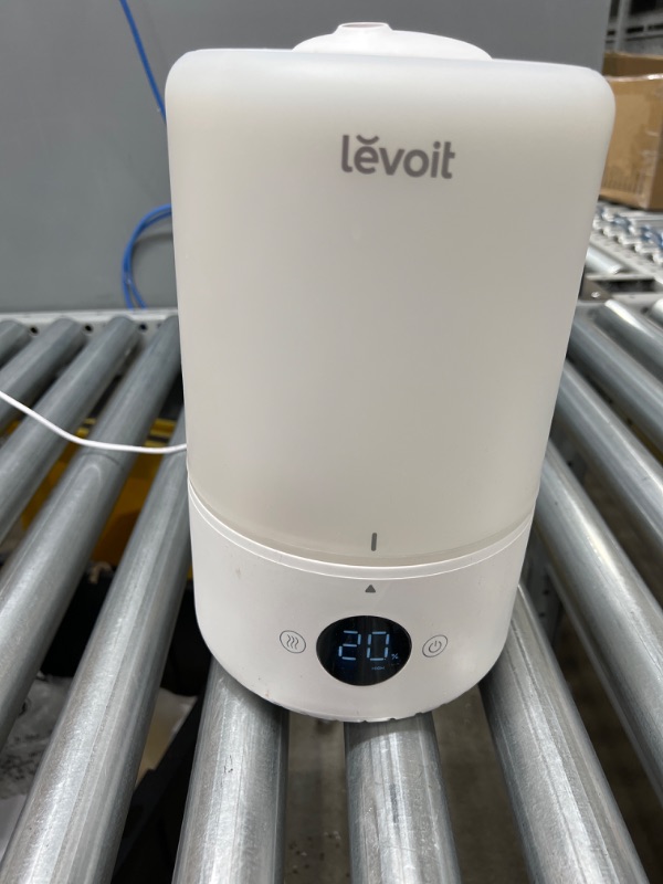 Photo 1 of LEVOIT Humidifiers for Bedroom, Cool Mist Top Fill for Baby Nursery Kids and Plants with Essential Oils, Ultrasonic, Smart Control with Constant Humidity, Super Quiet, Easy Clean, BPA Free, 3L, White

