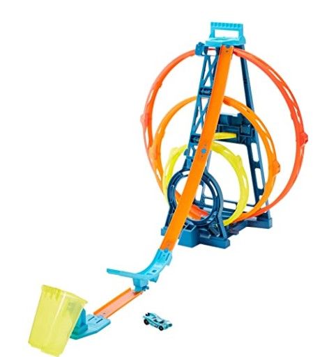Photo 1 of Hot Wheels Track Builder Unlimited Triple Loop Kit, Multi Color
