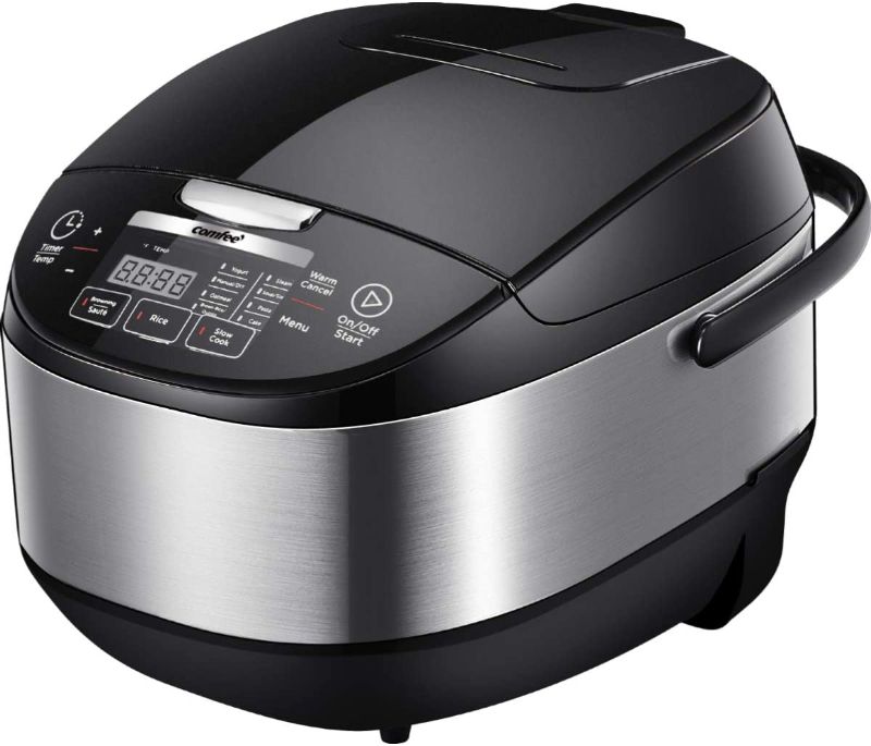 Photo 1 of COMFEE' 5.2Qt Asian Style Programmable All-in-1 Multi Cooker, Rice Cooker, Slow Cooker, Steamer, Saute, Yogurt Maker, Stewpot with 24 Hours Delay Timer and Auto Keep Warm Functions
