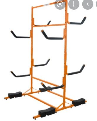 Photo 1 of (MISSING FRAME ARMS ONLY) RAD SPORTZ 83" Tall freestanding 6 kayak storage rack 