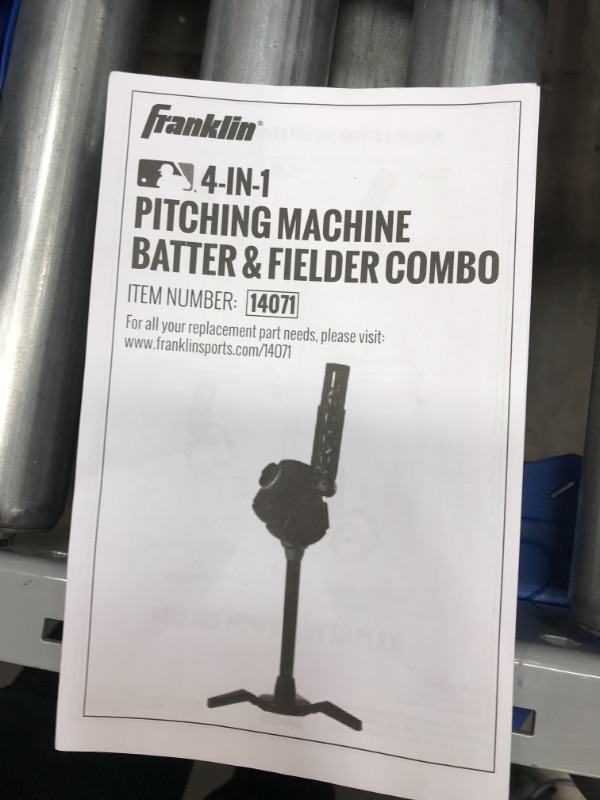 Photo 1 of **MISSING 3 BALLS** Franklin Sports MLB Super Star Batter & Fielder 4-in-1 Multifunction Pitching Machine
