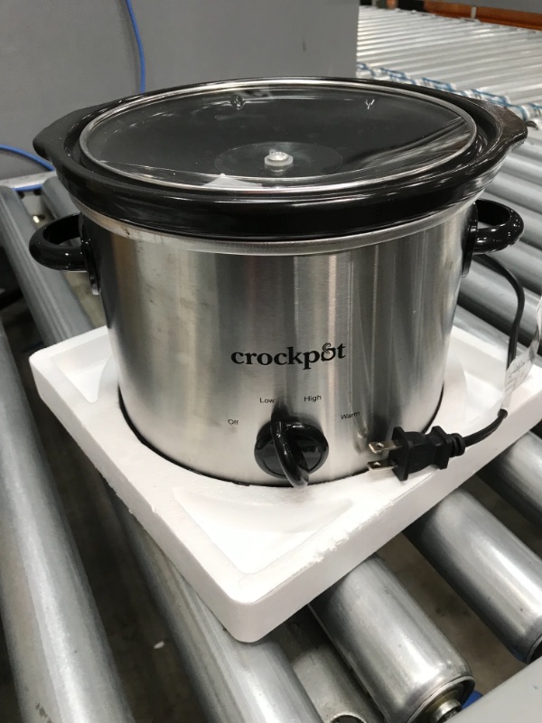 Photo 3 of ***PARTS ONLY**DOES NOT HEAT UP**Crock-Pot 3-Quart Handheld Round Slow Cooker, Silver
