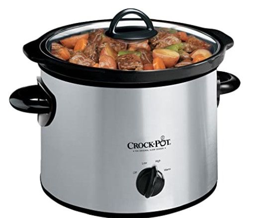 Photo 1 of ***PARTS ONLY**DOES NOT HEAT UP**Crock-Pot 3-Quart Handheld Round Slow Cooker, Silver
