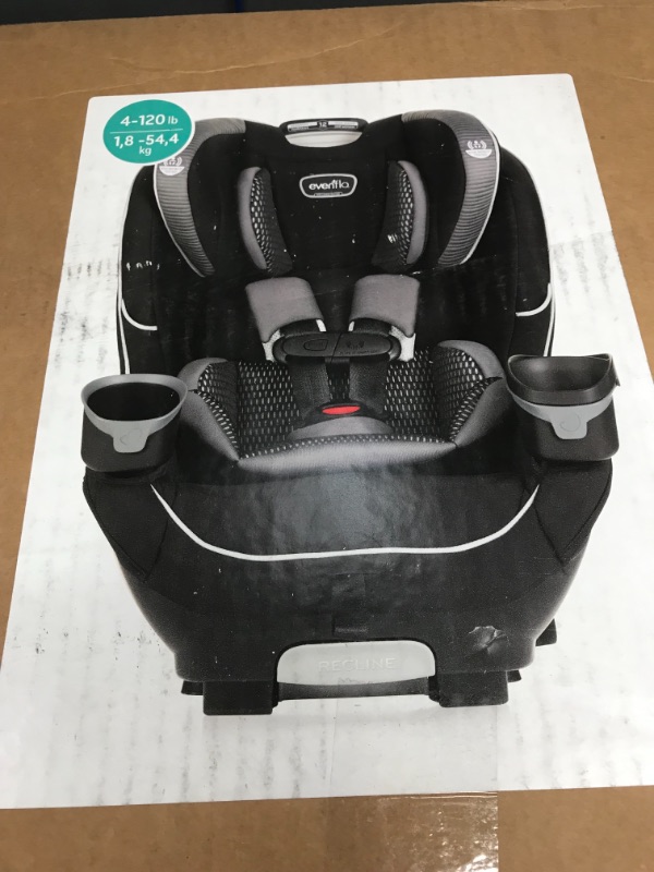 Photo 3 of Evenflo EveryFit 4-in-1 Convertible Car Seat
New but the back is slightly dirty (see pics)
assemly required for cupholders
