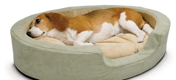 Photo 1 of ***MEDIUM**SOME DOG HAIR** K&H PET PRODUCTS Heated Thermo-Snuggly Sleeper Indoor Pet Bed for Dogs