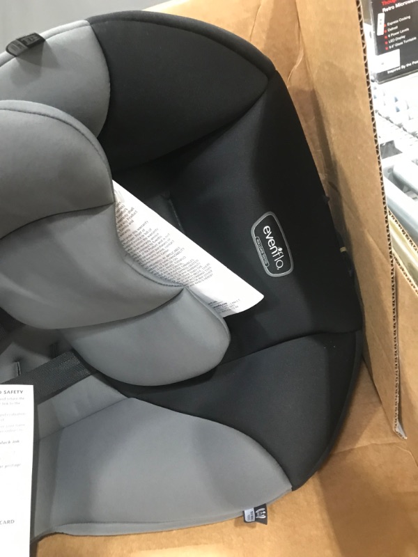 Photo 3 of Evenflo Sonus Harness Convertible Car Seat, Solid Print Charcoal Sky
