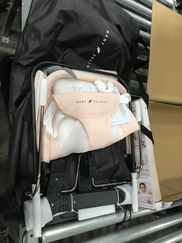 Photo 1 of Baby Delight Alpine Deluxe Portable Infant Bouncer - Peony Pink
