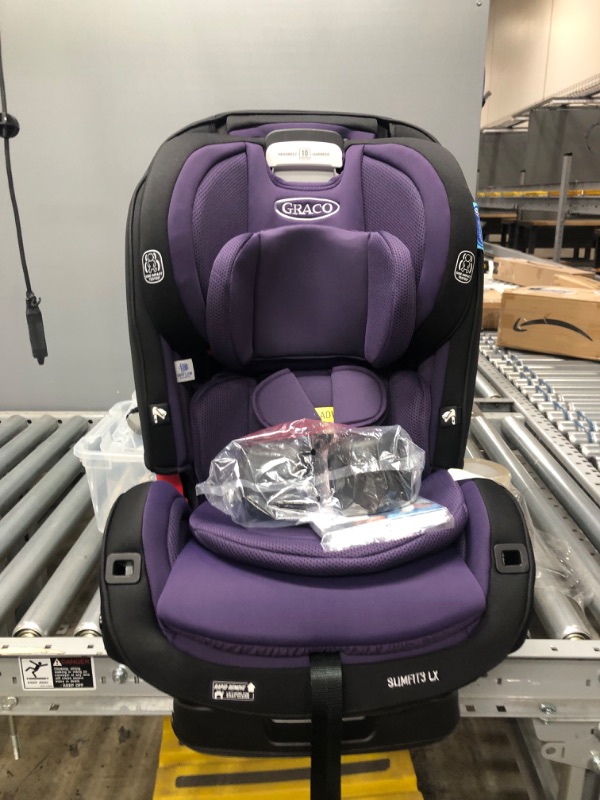 Photo 4 of Graco SlimFit3 LX 3 in 1 Car Seat | Space Saving Car Seat Fits 3 Across in Your Back Seat, Katrina
