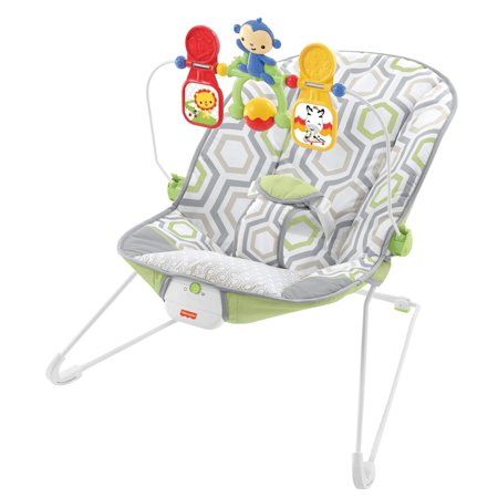 Photo 1 of BOX CUTTER DAMAGE****Fisher-Price Baby Bouncer - Geo Meadow, Infant Soothing and Play Seat
