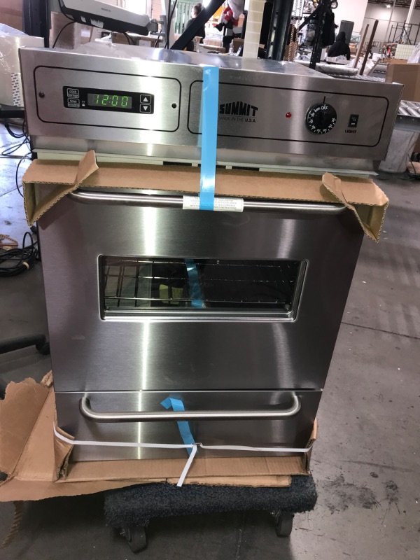 Photo 8 of Summit Appliance 24 in. Single Gas Wall Oven in Stainless Steel