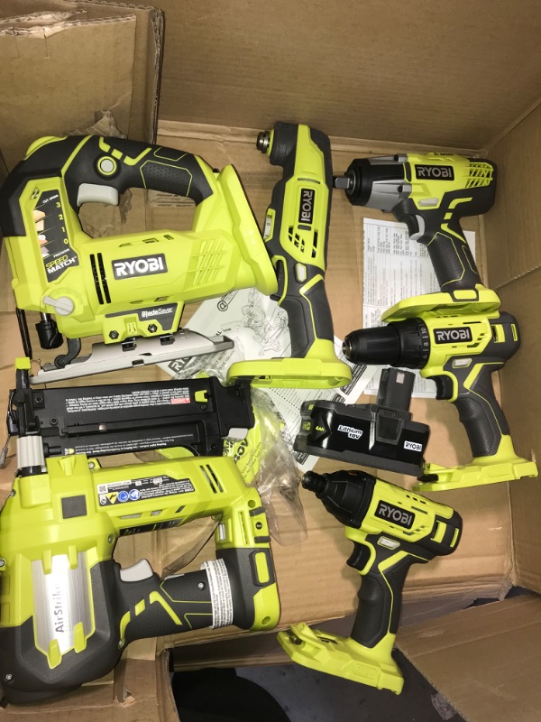 Photo 3 of RYOBI ONE+ 18V Cordless 12-Tool Combo Kit with 3 Batteries and Charger