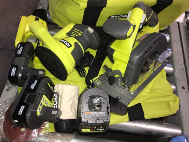 Photo 2 of RYOBI ONE+ 18V Cordless 12-Tool Combo Kit with 3 Batteries and Charger