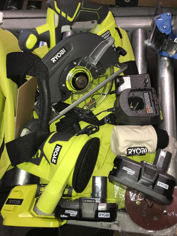 Photo 7 of RYOBI ONE+ 18V Cordless 12-Tool Combo Kit with 3 Batteries and Charger