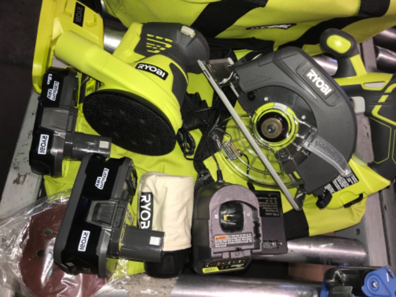 Photo 4 of RYOBI ONE+ 18V Cordless 12-Tool Combo Kit with 3 Batteries and Charger