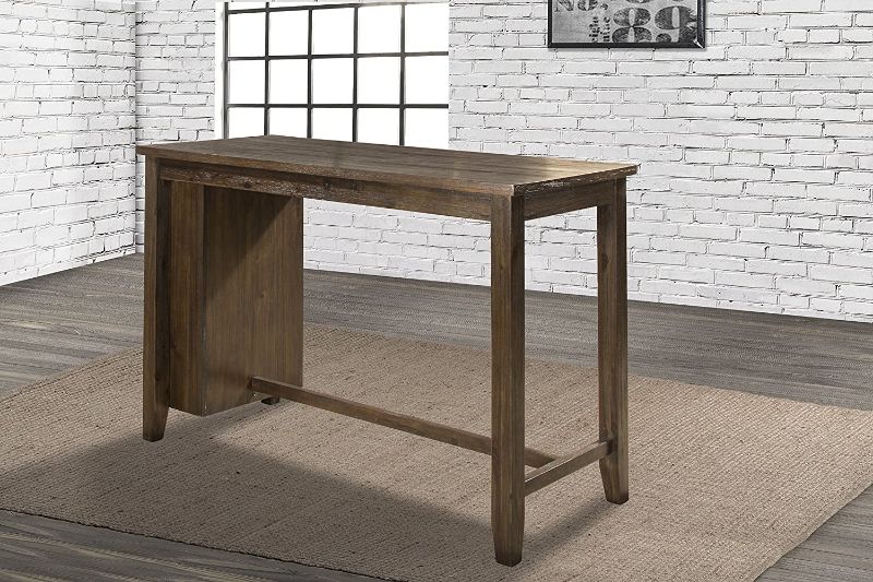 Photo 1 of Hillsdale Furniture Spencer Table, Only Table, Dark Espresso (Wire Brush)
