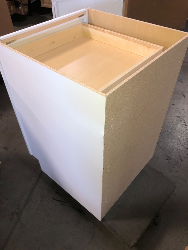 Photo 5 of  24"x36"  White Shaker Kitchen Base Cabinet 3 drawer base 
