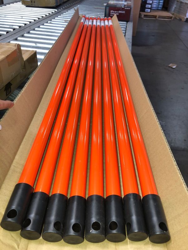 Photo 3 of 5ft Fixed Length Extension Pole -  8 PACK- orange 
